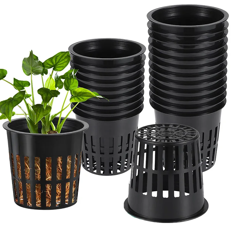Net Pot 3 Inch - 10PCS 3 Inch Hydroponics Cups Slotted
